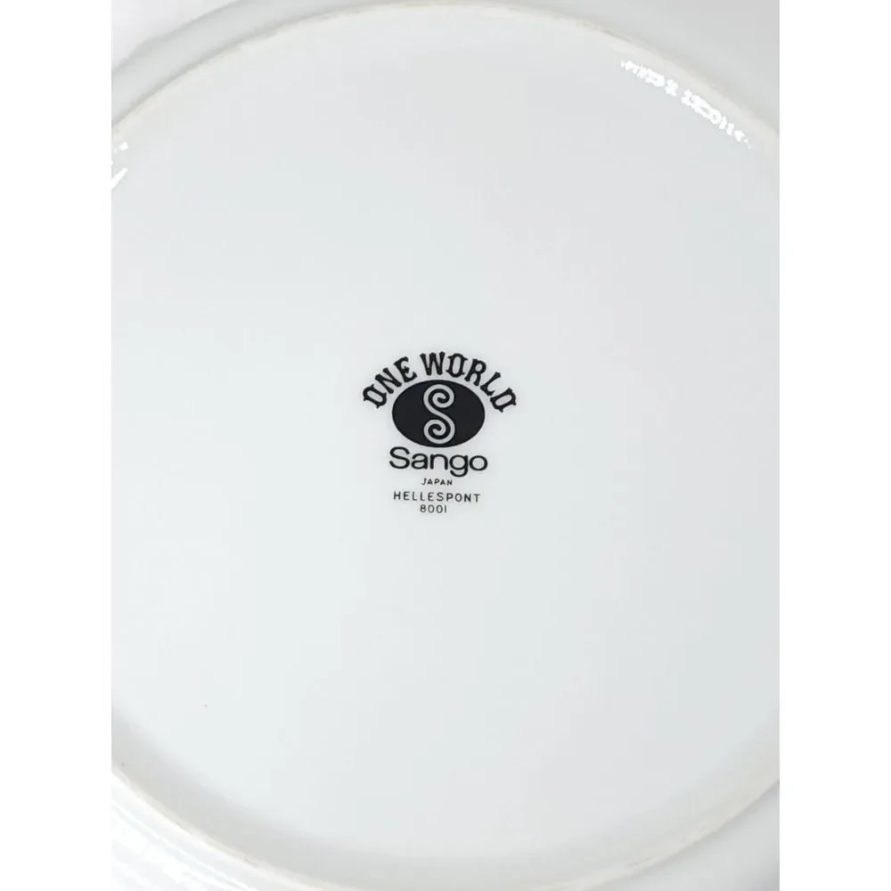 Vintage One World Sango Japan Hellespont‎ 8001 Plates Big Bowl Salad Plate Bowls